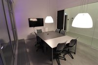 Group room in building 2610-S537 with monitor