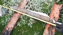 Soil core for carbon analysis