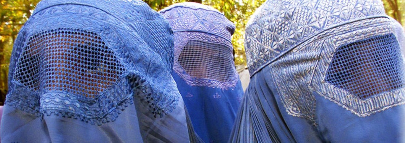 Tre kvinder i burka